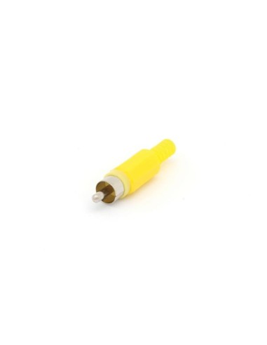 CONECTOR RCA MACHO - AMARILLO