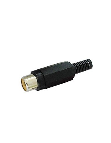 CONECTOR RCA HEMBRA - NEGRO