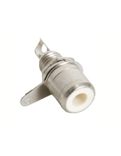 RCA BINDING POST FEMALE - NICKEL - WHITE