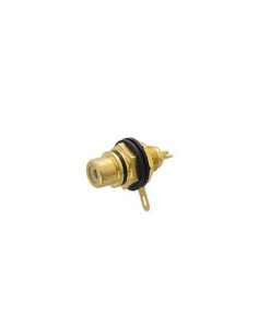 RCA BINDING POST FEMALE - GOLD - BLACK