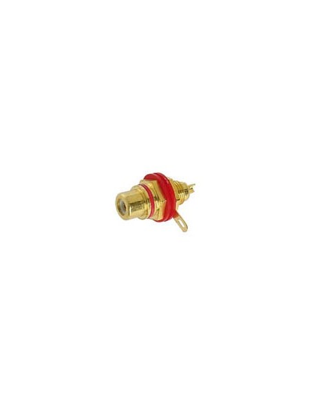 RCA BINDING POST FEMALE - GOLD - RED