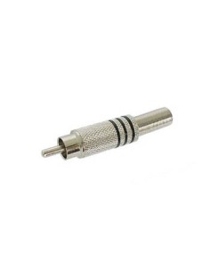 CINCH-STECKER - VERNICKELT - SCHWARZ