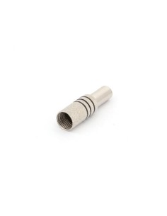 RCA PLUG FEMALE - NICKEL - BLACK