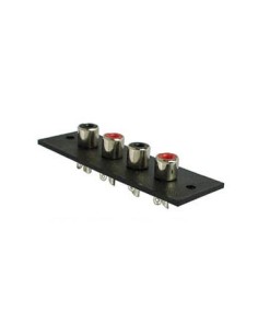 4P AMP RCA PLUG - NICKEL