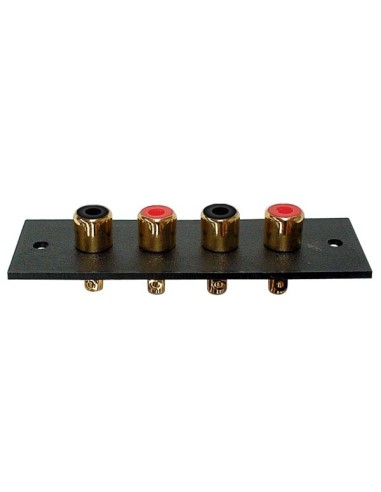 CONECTOR RCA - 4 POLOS - DORADO