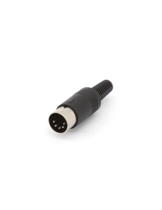 MANNELIJKE 5P DIN PLUG ZWART
