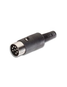 MANNELIJKE AUDIO DIN PLUG - 8P - ZWART