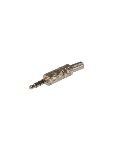 3.5mm MALE JACK CONNECTOR - NICKEL STEREO - 4 CONTACTS