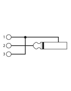 XLR FEMELLE 3 BROCHES VERS JACK FEMELLE 6.35mm