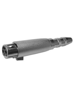 3P XLR SOCKET TO 6.35mm JACK SOCKET MONO 2