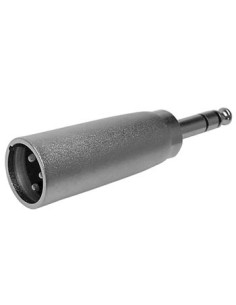 3P XLR PLUG TO 6.35mm STEREO JACK PLUG