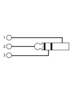 3P XLR PLUG TO 6.35mm STEREO JACK PLUG 2