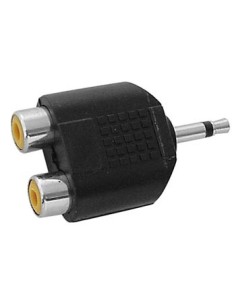 MANNELIJKE 3.5mm MONO JACK NAAR 2 x RCA VROUWELIJK