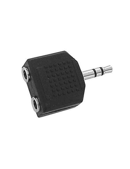 DOUBLE JACK FEMELLE 3.5mm STEREO VERS JACK MALE 3.5mm STEREO