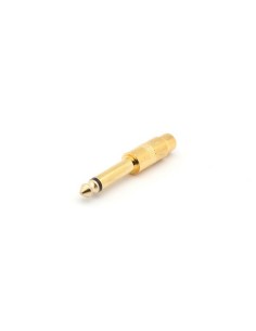 FEMALE RCA TO MALE 6.35mm MONO JACK - GOLD