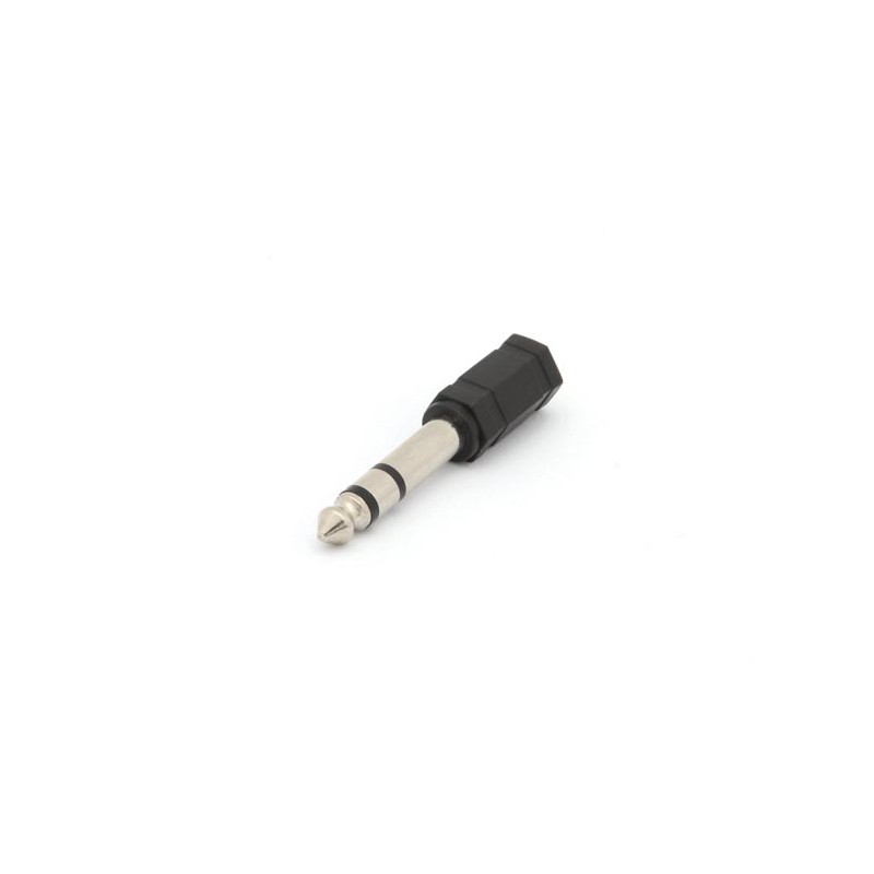 FEMALE 3.5mm STEREO JACK TO MALE 6.35mm STEREO JACK