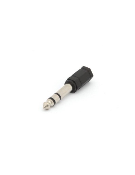 VROUWELIJKE 3.5mm STEREO JACK NAAR MANNELIJKE 6.35mm STEREO JACK
