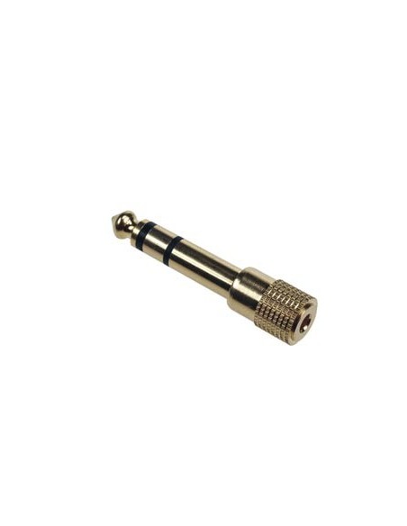 JACK FEMELLE 3.5mm STEREO VERS JACK MALE 6.35mm STEREO - DORE