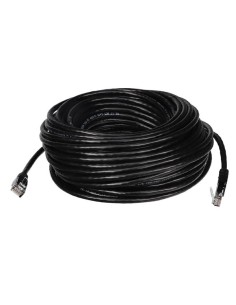 U/UTP CAT6 network patch cable / 20m / black / m-m