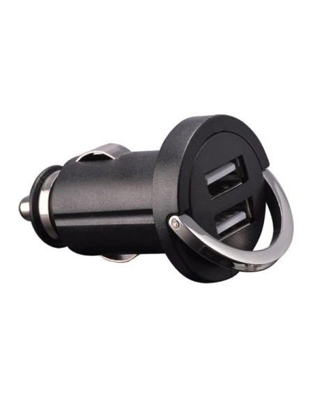 CHARGEUR  DE VOITURE AVEC DOUBLE CONNEXION USB - 5V - 2.1A , 10.5W)