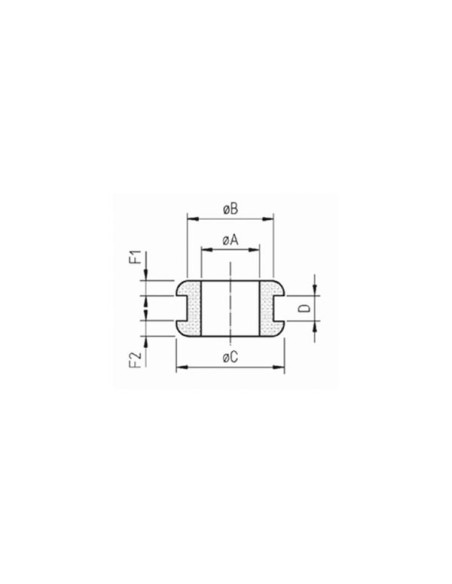 KABELDURCHFÜHRUNG FÜR FLACHKABEL / 3 x 5,6mm