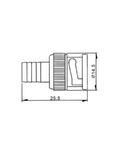 BNC MANNELIJK RG59/U, QUICK CRIMP 2
