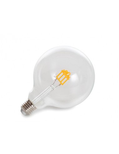 Deco bulb - bombilla decorativa - filamento dorado con forma de regalo - 220-240 V