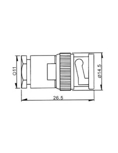 BNC-STECKER, TWIST-ON RG58/U 2