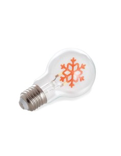 DECO BULB - christmas bulb snowflake - gold wire - 220-240 V