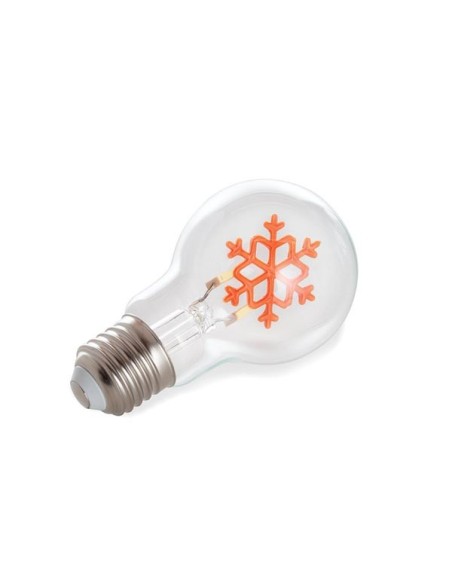 DECO BULB - ampoule LED - filament doré en forme de flocon de neige - 220-240 V