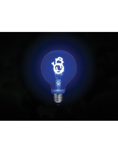 Deco bulb - ampoule LED - filament doré en forme de bonhomme de neige - 220-240 V