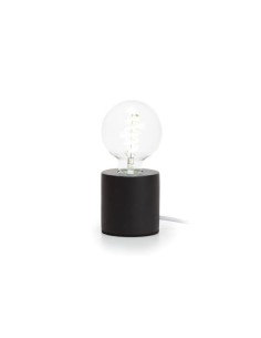 LAMP BASE - decorative lamp base - black - cylinder