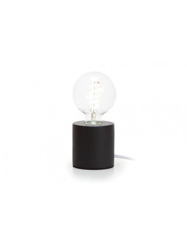 Lamp base - socle de lampe décoratif - noir - cylindrique