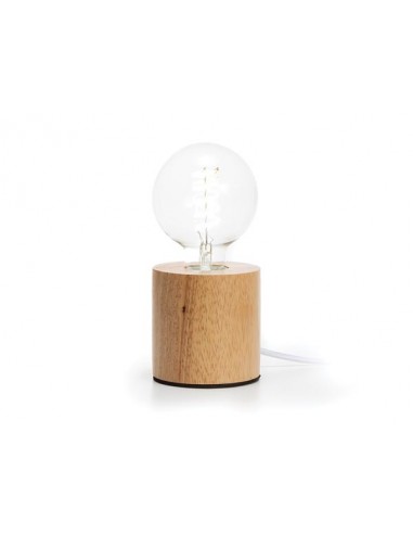 LAMP BASE - Decorative Lamp Base - Oak - Cylinder