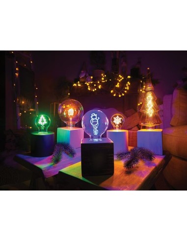 DECO BULB - ampoule LED - filament vert en...