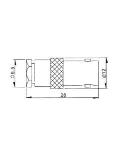 BNC FEMALE CLAMP RG59/U 2