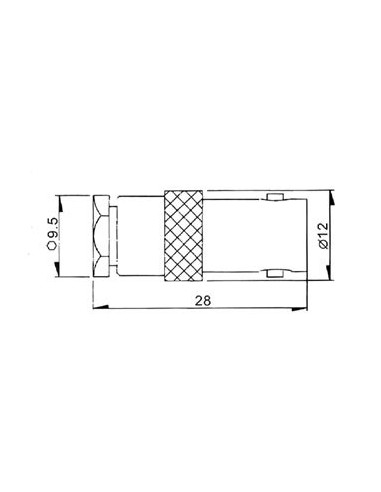 BNC FEMALE CLAMP RG59/U
