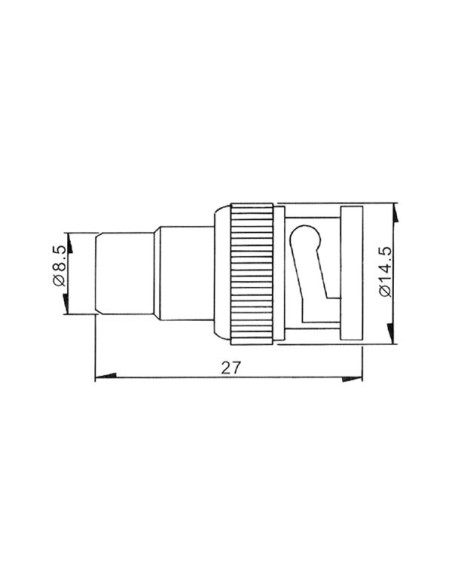ADAPTATEUR BNC MALE VERS RCA FEMELLE