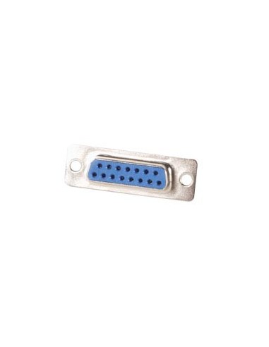 CONECTOR SUB-D HEMBRA 15 CONTACTOS, PARA CHASIS