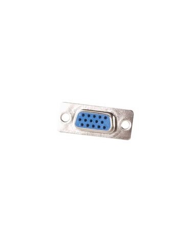 FEMALE 15-PIN D-CONNECTOR - HIGH DENSITY - CHASSIS MOUNTING