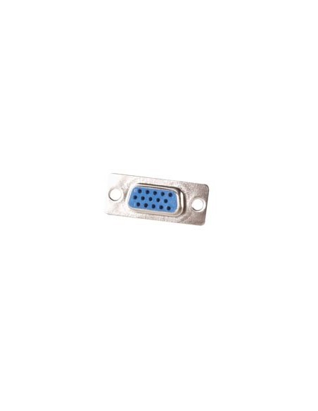 FEMALE 15-PIN D-CONNECTOR - HIGH DENSITY - CHASSIS MOUNTING
