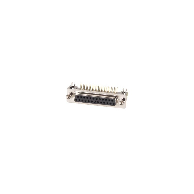 FEMALE 25-PIN SUB-D CONNECTOR - PCB MOUNTING