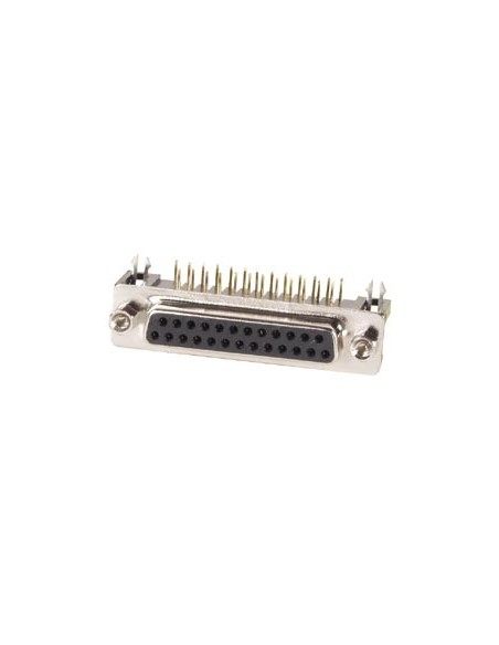 FEMALE 25-PIN SUB-D CONNECTOR - PCB MOUNTING