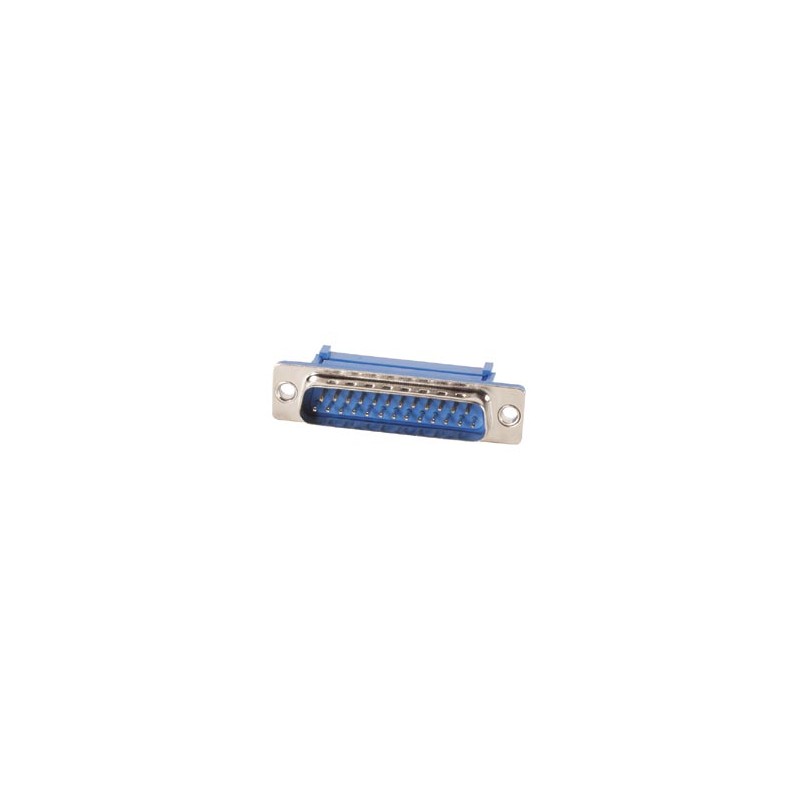MALE 25-PIN SUB-D CONNECTOR FOR FLAT CABLE