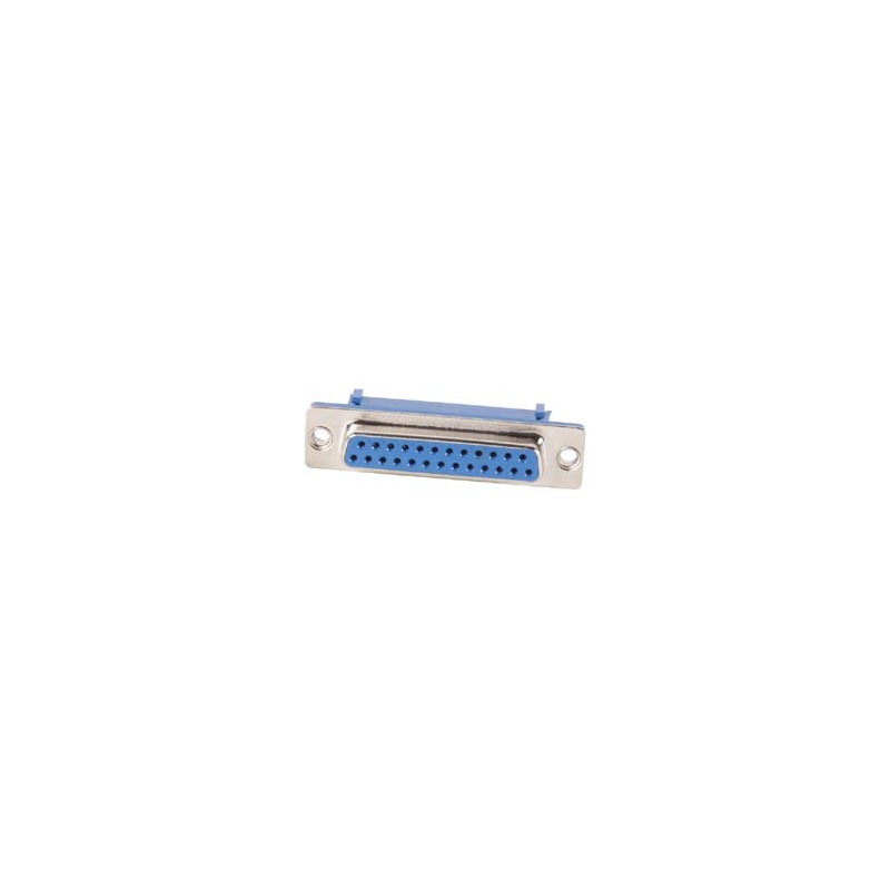 FEMALE 25-PIN SUB-D CONNECTOR FOR FLAT CABLE