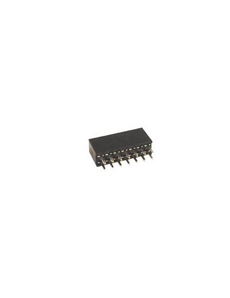 BARRETTE FEMELLE DOUBLE RANGEE - 14 BROCHES