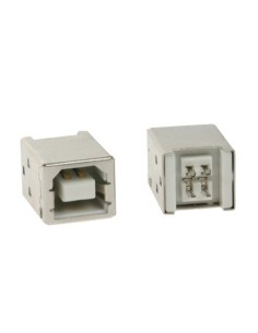 USB B FEMALE, SINGLE CONNECTOR 180°, PCB MOUNT