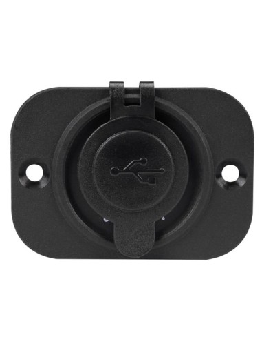 FLUSH MOUNT USB CAR CHARGER (12-24 VDC IN,2 x 5...