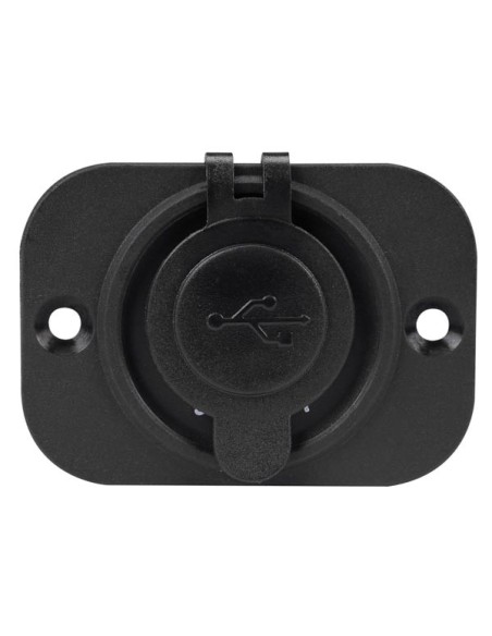 FLUSH MOUNT USB CAR CHARGER (12-24 VDC IN,2 x 5 V OUT)