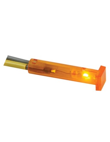 SQUARE 7 x 7mm PANEL CONTROL LAMP 12V AMBER